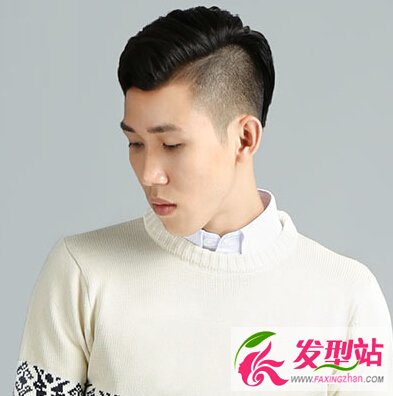 韩式男生背头发型时尚型男抓发飞机头发型参考2