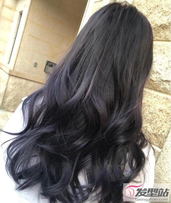 适合学生染的头发颜色 绝美极光紫黑色低调不失华丽