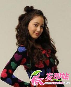 韩国很受欢迎的女生可爱的苹果头发型 卡哇伊