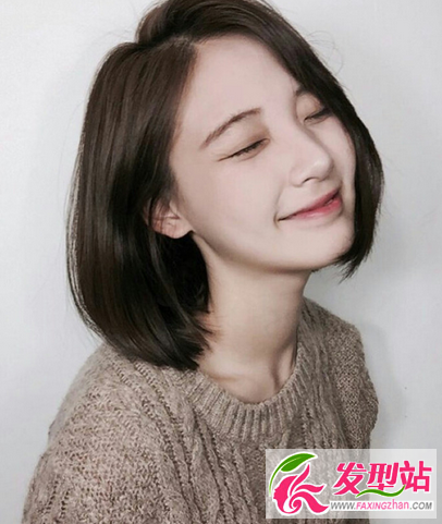 适合学生党的韩式清新短发 今年流行女生显瘦短发发型图片