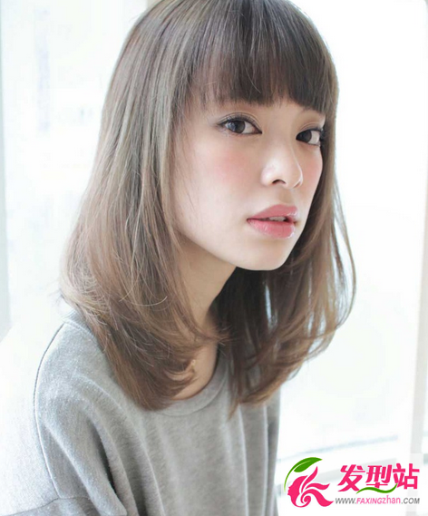 女生齐刘海发型设计显瘦减龄刘海发型图片