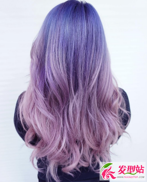深冷紫色头发图片图片