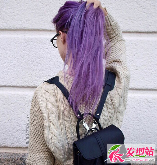 原宿薰衣草紫色染发非主流时尚流行发色