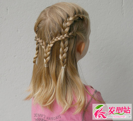 儿童公主18种发型编织图片