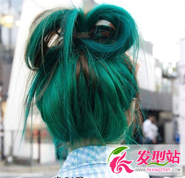 绿色的头发颜色效果图 只做十足森女范