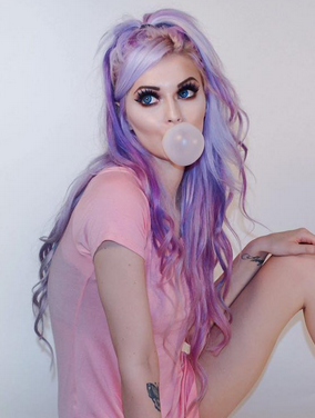 Purple hair ɫȾͷЧͼȫ