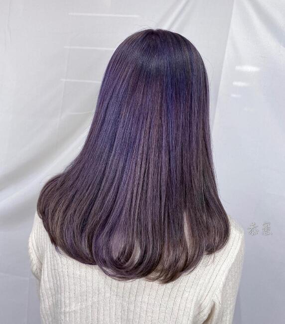 雾紫色头发图片 喜欢紫色的你一定要尝试 