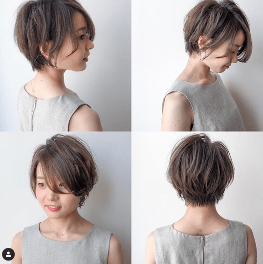 日系女生短发型图片 小清新短发造型请收藏 