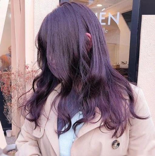 巨显白灰紫色头发 越洗越好看高级显气质