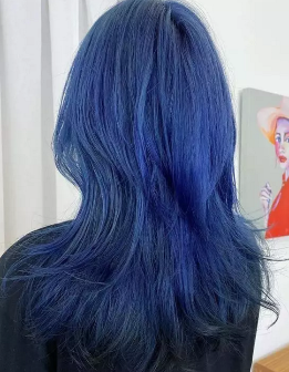 蓝色系染发