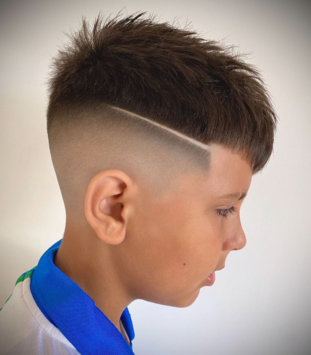 男童发型短发铲两边图图片